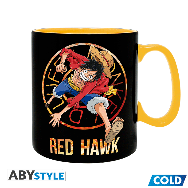 One Piece - Heat Change Mug - 460Ml - Luffy and Sabo