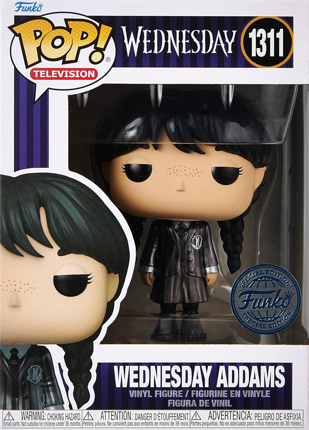 Wednesday Pop! Tv Vinyl Figure Wednesday Addams 9 Cm Metallic 1311