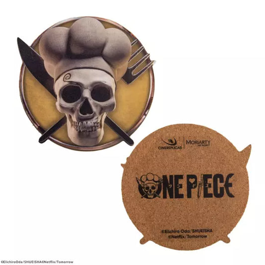 Zoro Roronoa Sanji Vinsmoke Usopp & Baratie Jolly Roger Coasters 4 Set One Piece Live Action