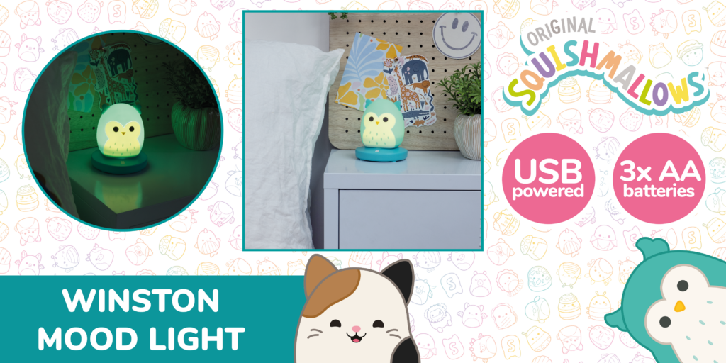SQUISHMALLOWS LAMP WINSTON THE OWL