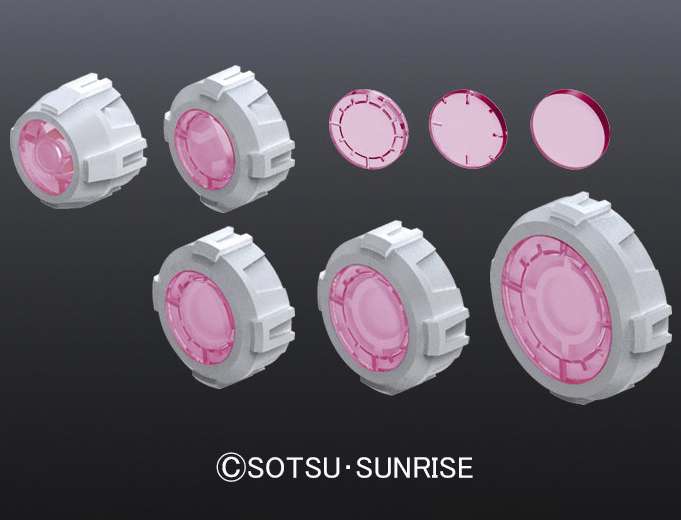 BUILDERS PARTS HD MS SIGHT LENS PINK Model Kit Bandai Model Kit Gunpla
