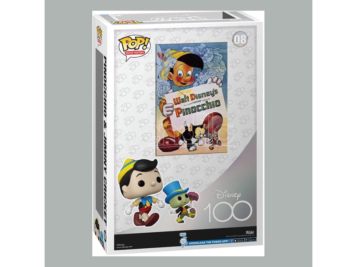 Disney Pop Movie Poster & Figure Pinocchio 9cm