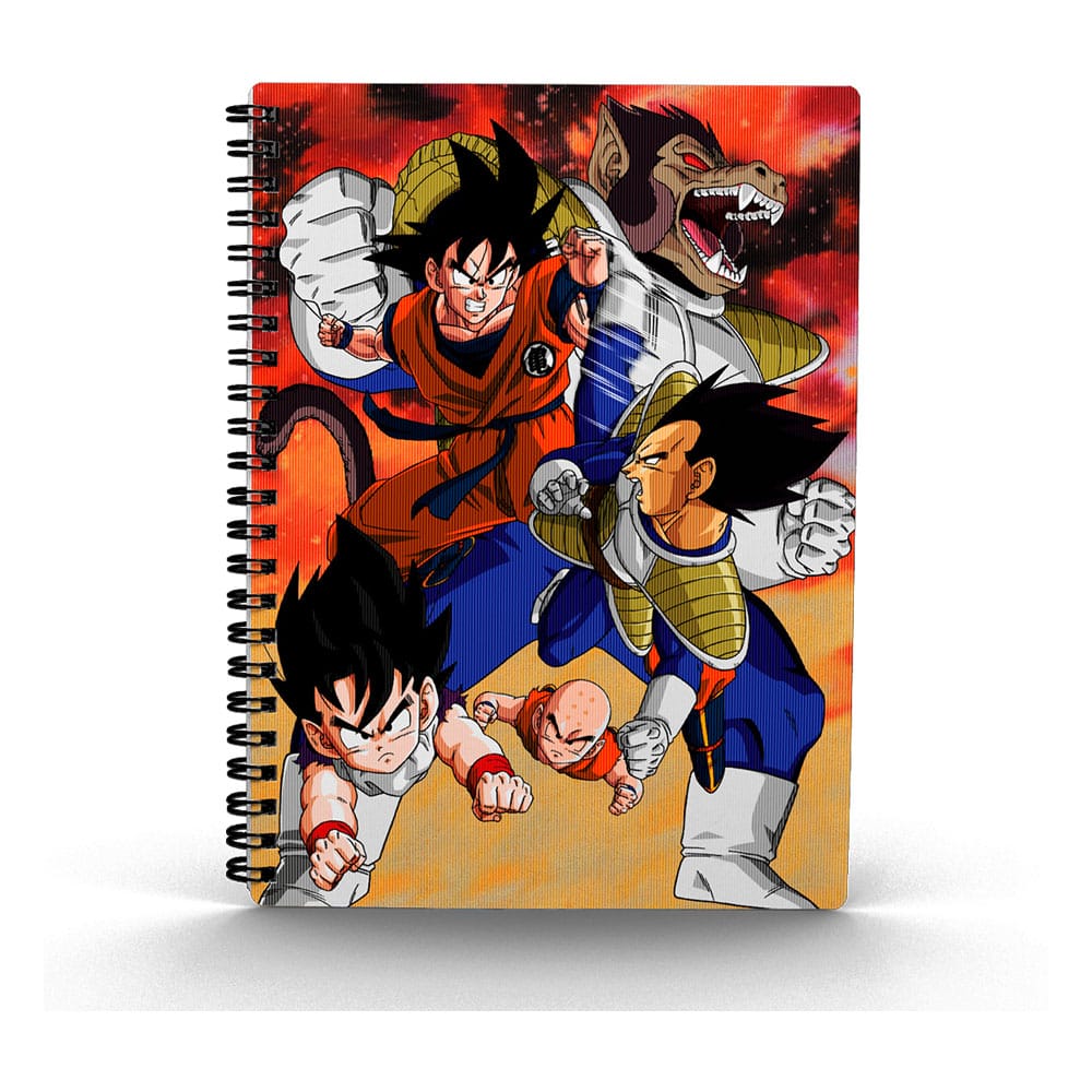 Son Goku vs Vegeta 3D Lenticular Effect A4 Notebook Dragon Ball Z