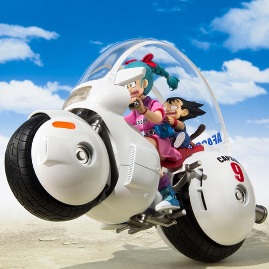 Dragon Ball S.H. Figuarts Vehicle With Figure Bulma's Motorcycle Hoipoi Capsule No. 9 17 Cm