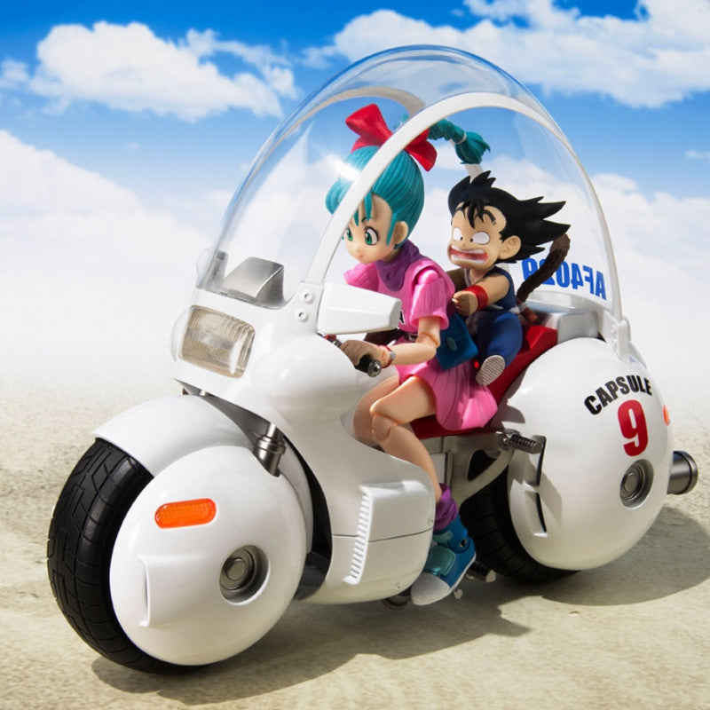 Dragon Ball S.H. Figuarts Vehicle With Figure Bulma's Motorcycle Hoipoi Capsule No. 9 17 Cm