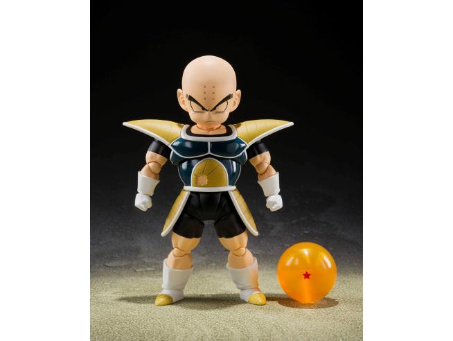 Dragon Ball Z S.h. Figuarts Figura Krillin vestitio da Battaglia 11 Cm Bandai