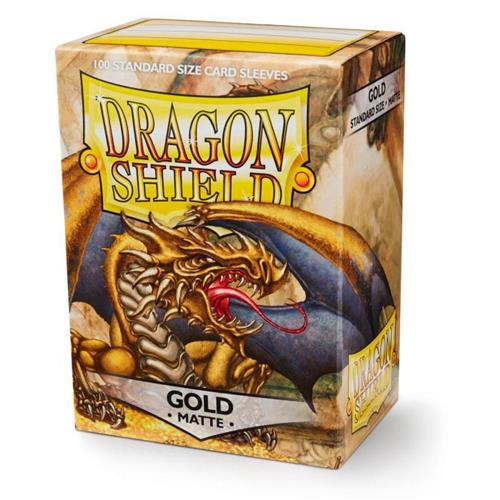 Dragon Shield Sleeves Standard Size Matte Gold (100) Accessories