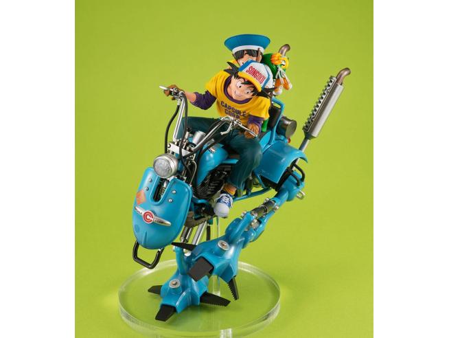 Dragon ball Z Desktop Real Mccoy Ex Pvc Diorama Son Goku & Son Gohan & Robot Con Two Legs 20 Cm Megahouse