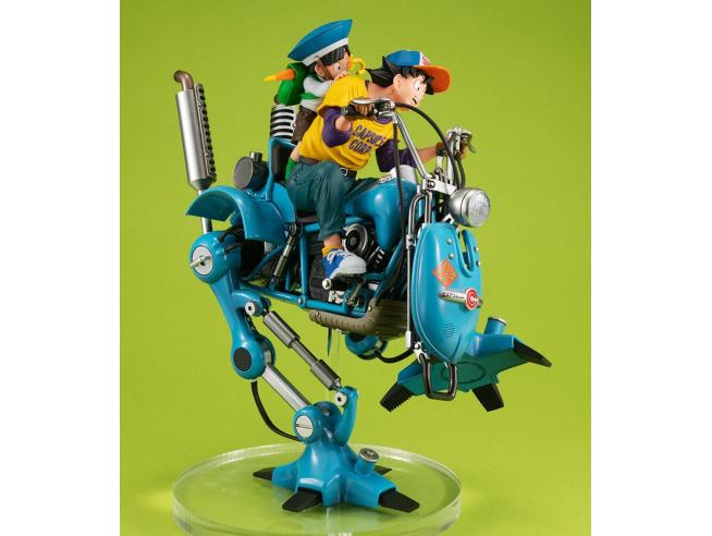 Dragon ball Z Desktop Real Mccoy Ex Pvc Diorama Son Goku & Son Gohan & Robot Con Two Legs 20 Cm Megahouse