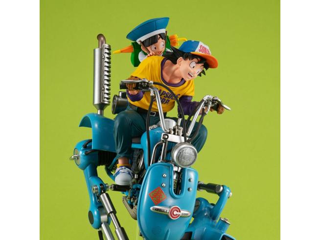 Dragon ball Z Desktop Real Mccoy Ex Pvc Diorama Son Goku & Son Gohan & Robot Con Two Legs 20 Cm Megahouse