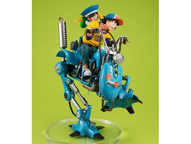 Dragon ball Z Desktop Real Mccoy Ex Pvc Diorama Son Goku & Son Gohan & Robot Con Two Legs 20 Cm Megahouse