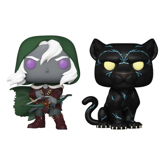 Dungeons & Dragons Pop! Movies Vinyl Figures Drizzt & Guenhwyvar 2-pack 9 Cm Funko