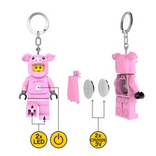 Lego Minifigures Light-up Piggy Guy Keychain 8 Cm Joy Toy (en)