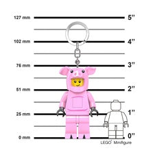 Lego Minifigures Light-up Piggy Guy Keychain 8 Cm Joy Toy (en)
