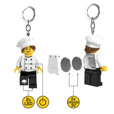 Lego Minifigures Light-up Keychain Gourmet Chef 8 Cm Joy Toy (en)