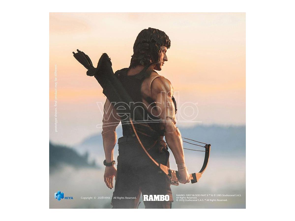 First Blood II Exquisite Super Series Actionfigure 1/12 First Blood II John Rambo 16 Cm Hiya Toys