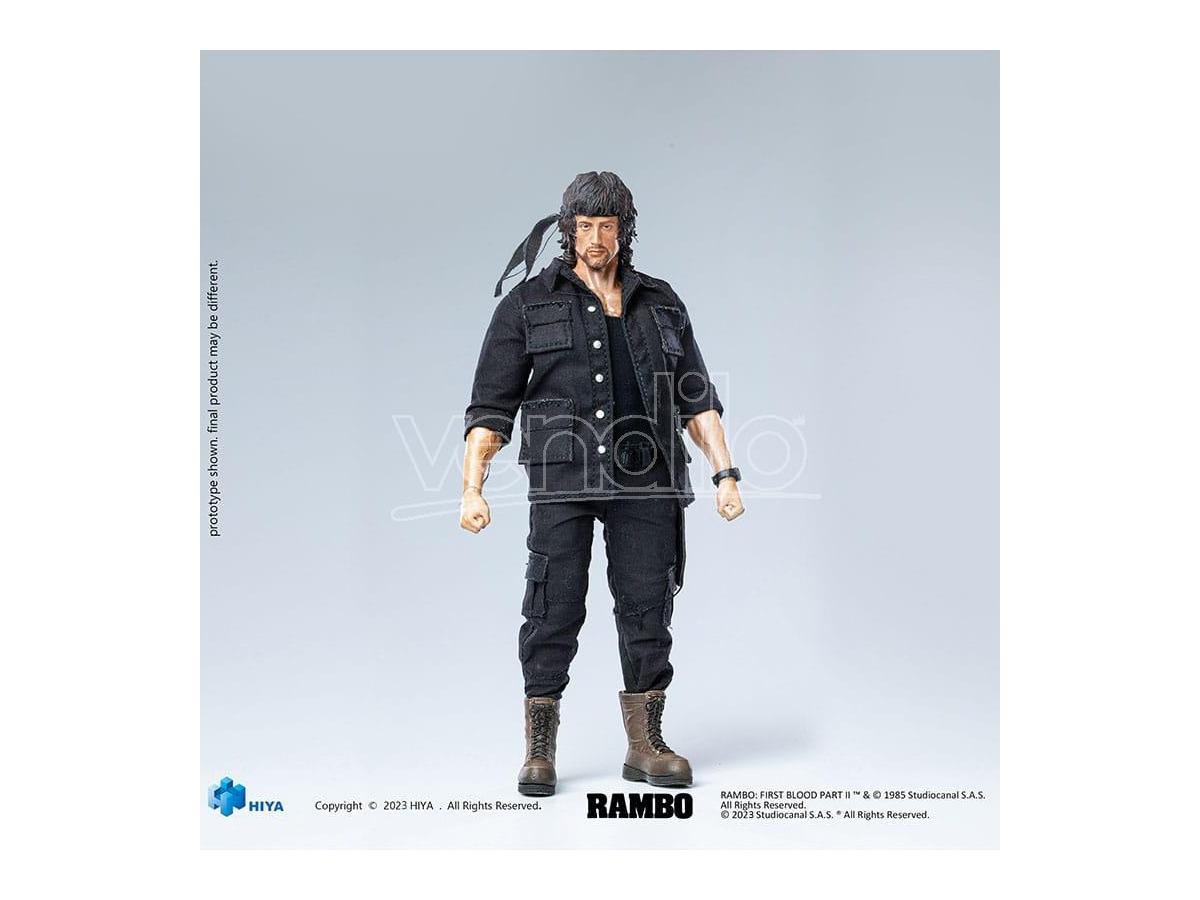First Blood II Exquisite Super Series Actionfigure 1/12 First Blood II John Rambo 16 Cm Hiya Toys