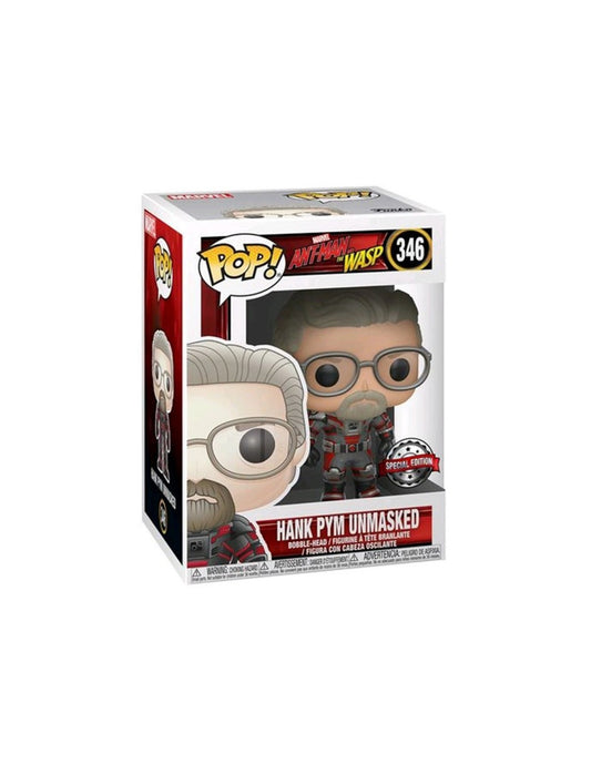 Ant-Man & The Wasp Funko POP Marvel Vinile Figura Hank Pym No Mask Exclusive 9cm 346