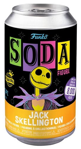 Funko Soda Nightmare B.c. Jack Blacklight W/chase Disney Before Natale