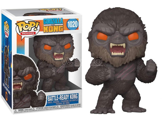Godzilla Vs Kong Funko POP Film Vinile Figura Kong Pronto alla Battaglia 9 cm 1020