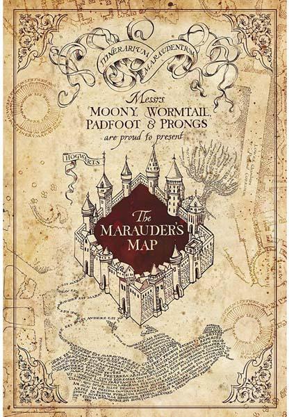 Harry Potter Poster Mappa del Malandrino 91.5 x 61 cm AbyStyle