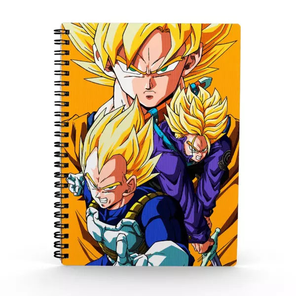 Saiyans 3D Lenticular Effect A5 Notebook Dragon Ball Z