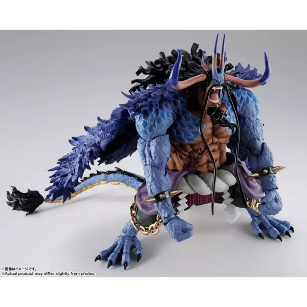 One Piece Sh. Figuarts Action Figure Kaido King Of The Beasts (man-beast Form) 25 Cm Bandai Tamashii Nations