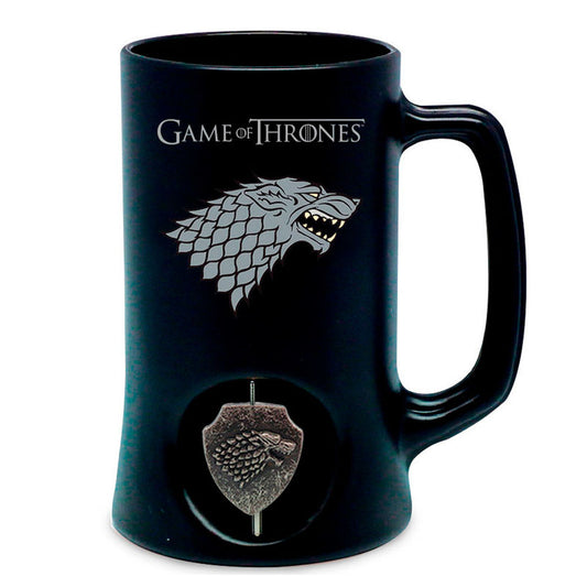 Game of Thrones logo 3D Stark jug