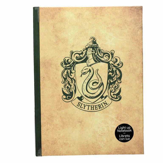 Harry Potter Slytherin notebook with light