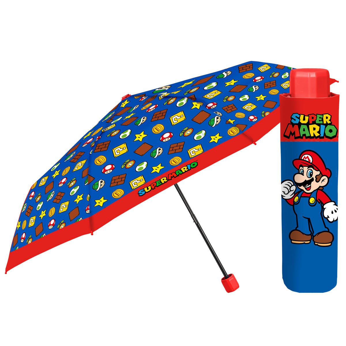 Super Mario Bros manual folding umbrella 50cm