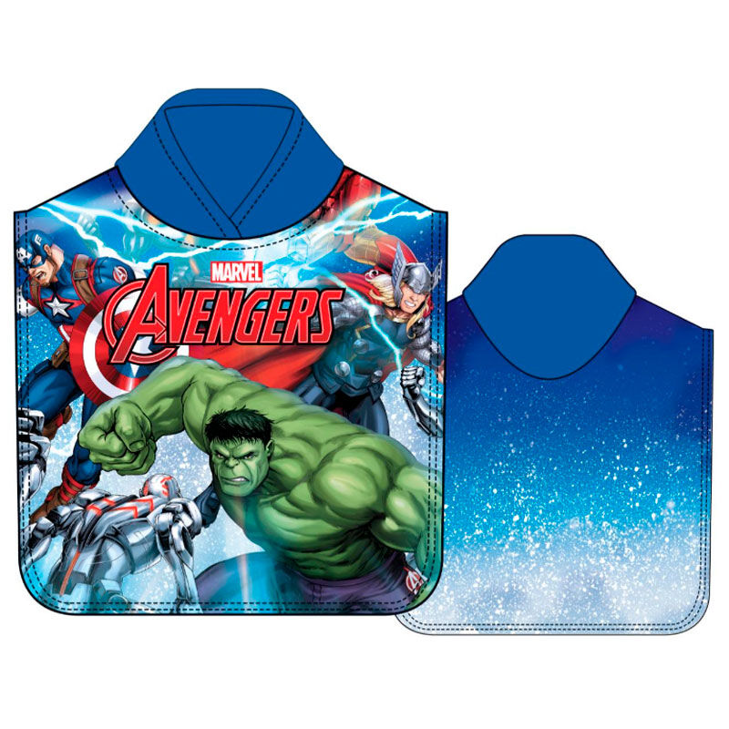Marvel Avengers microfibre poncho towel 1