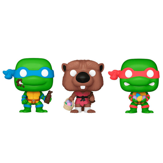 Carrot Pocket POP blister 3 figures Ninja Turtles Splinter Leonardo Raphael easter