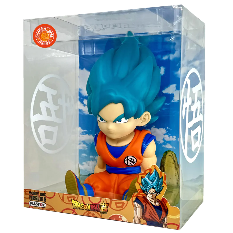 Dragon Ball Super Son Goku Super Saiyan Blue Money box figure 15cm