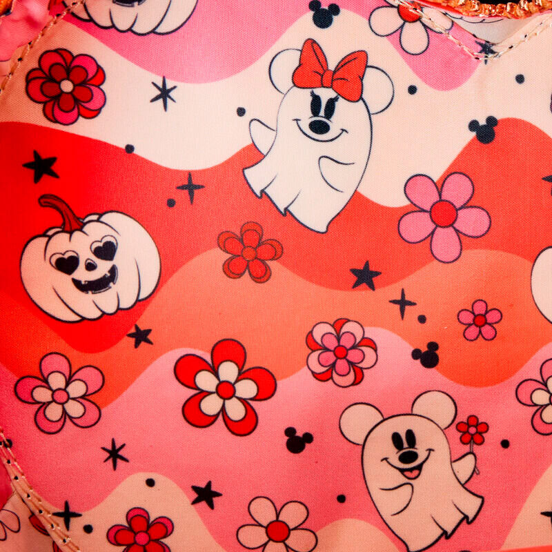 Loungefly Disney Mickey Minnie Floral Ghost shoulder bag