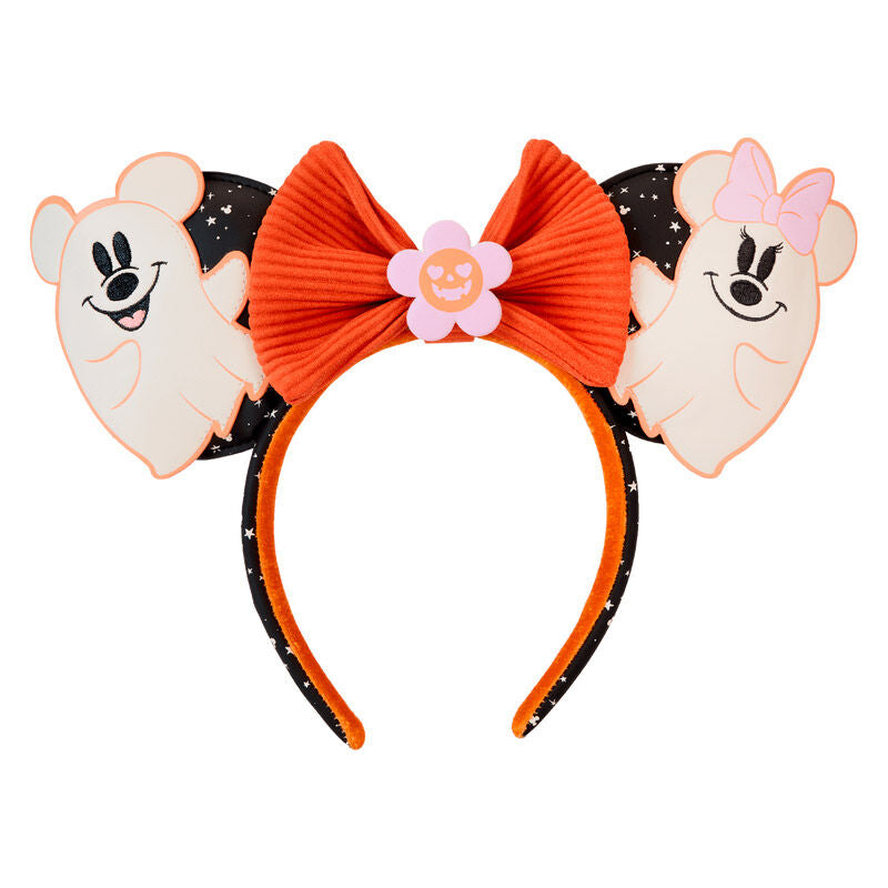 Loungefly Disney Mickey & Minnie Floral Ghost ear headband