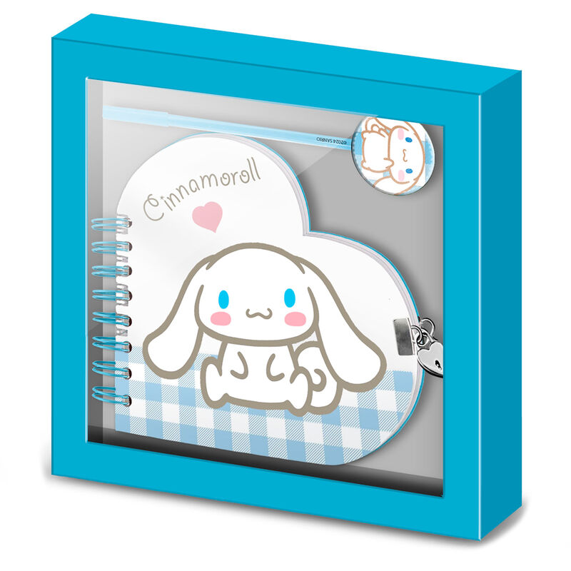 Hello kitty Cinnamoroll diary + pen set