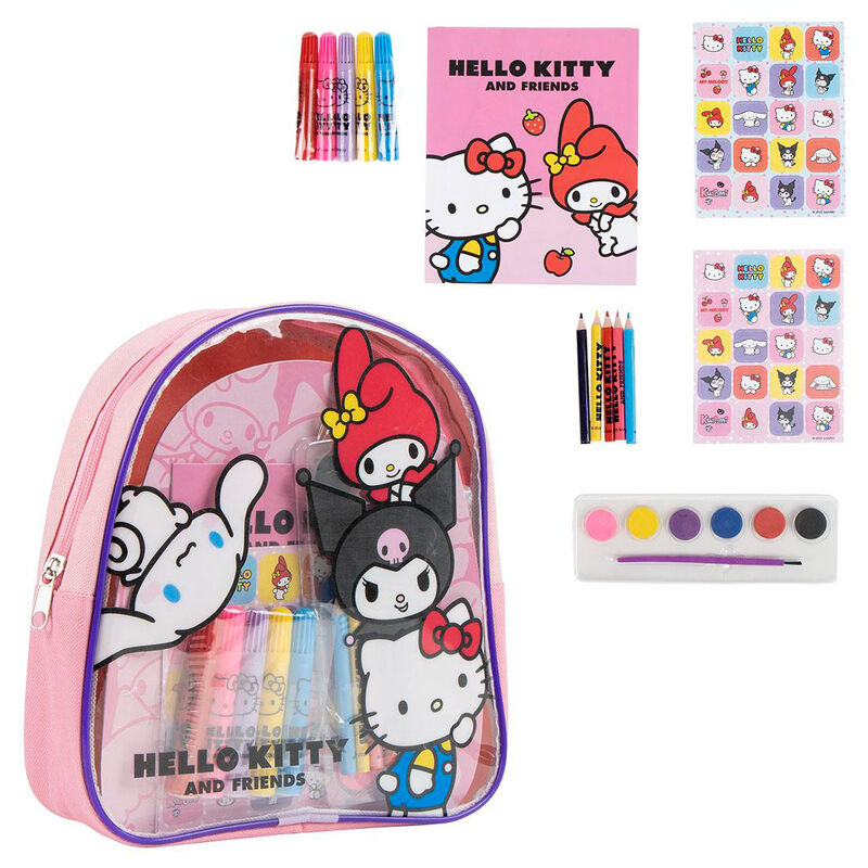 Hello Kitty backpack stationery set