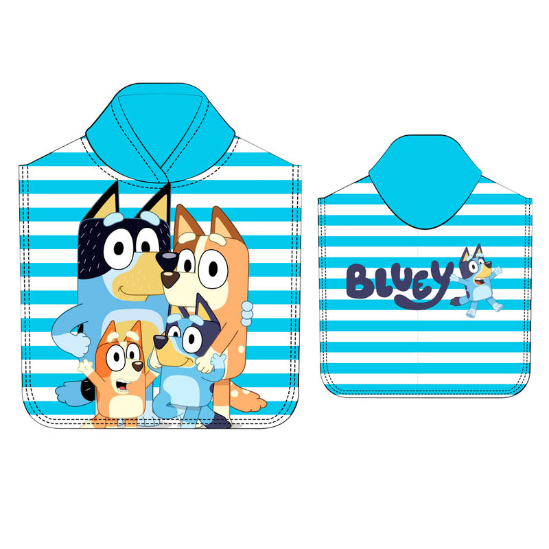 Bluey microfibre poncho towel II