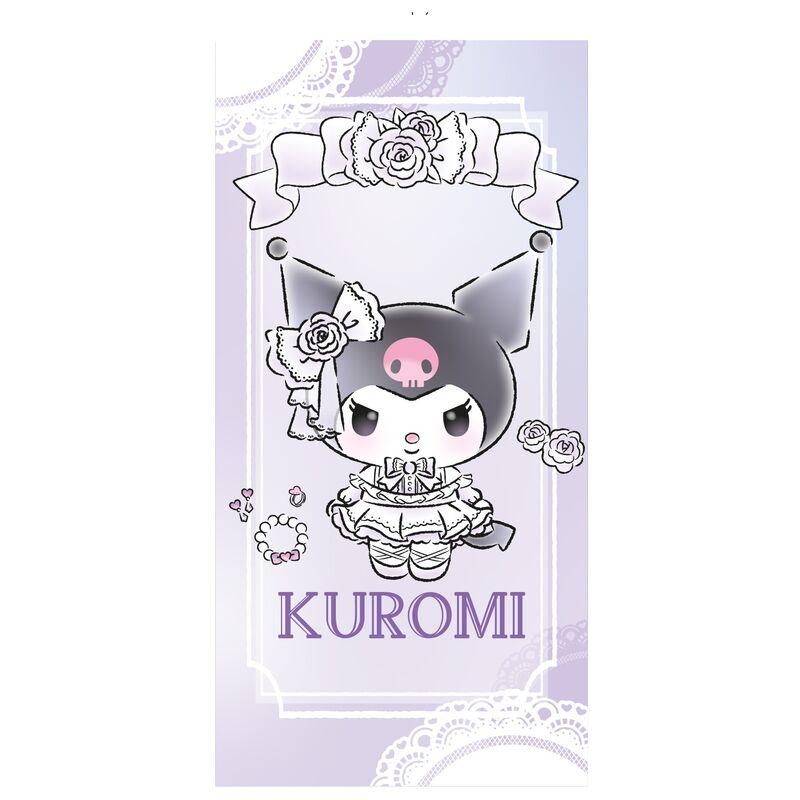 Sanrio Kuromi microfibre beach towel