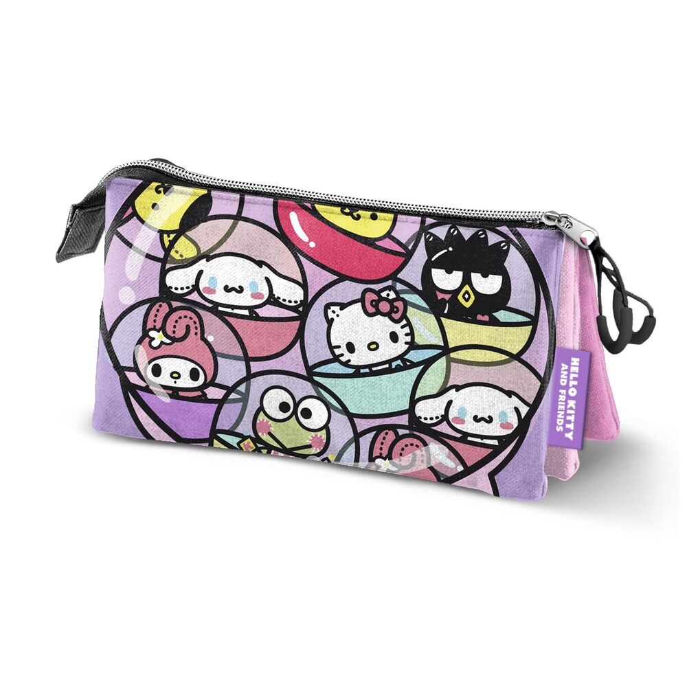 Hello Kitty Gashapon triple pencil case