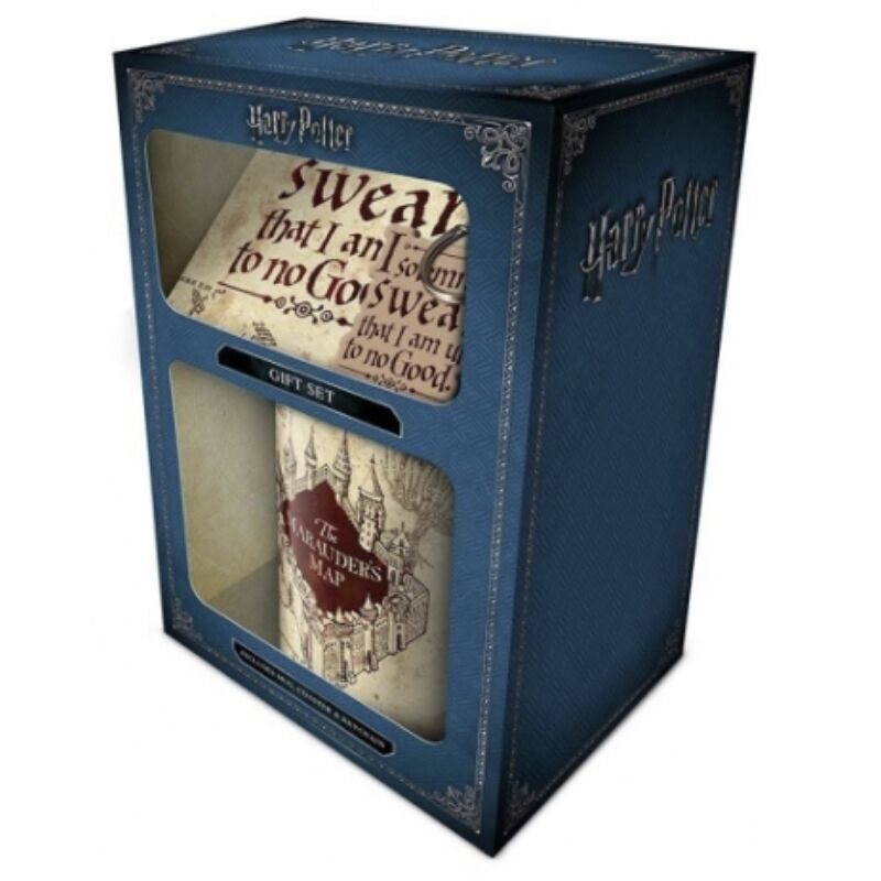 Harry Potter Marauder Map Set Mug + tumbler holder and keychain