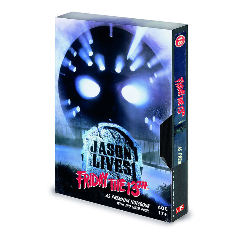 Friday 13th VHS A5 premium notebook