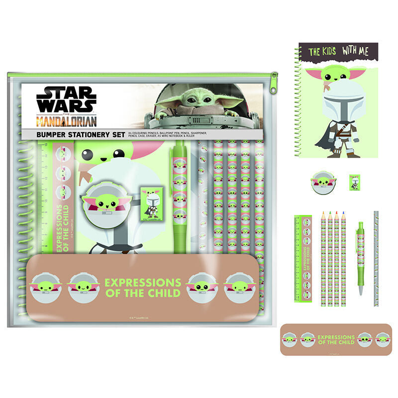 Star Wars Mandalorian Expressions of The Child Stationery set
