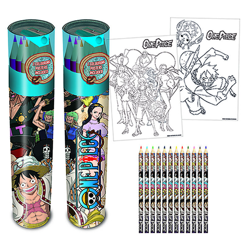 One Piece Set tube of coloured pencils