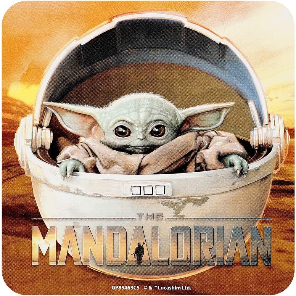 Star Wars Mandalorian Yoda the Child Mug + coaster and keychain set
