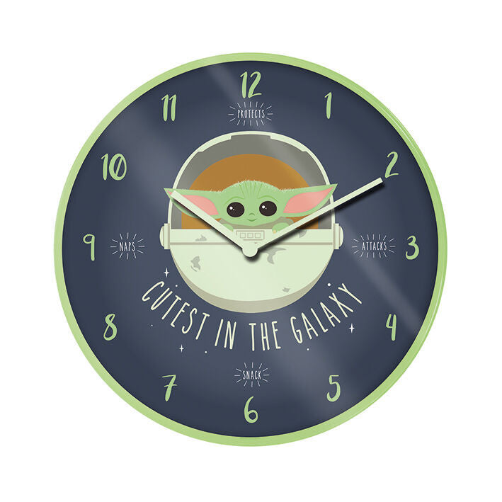 Star Wars Mandalorian Yoda the Child Wall clock