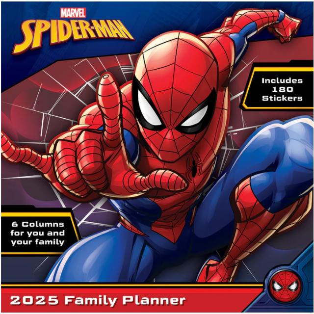Marvel Spiderman Family planning calendar