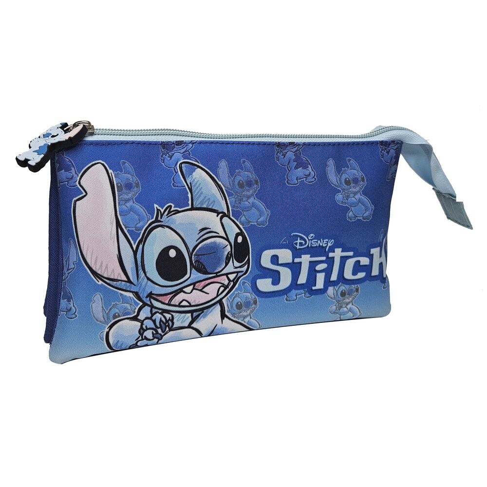 Disney Stitch triple pencil case