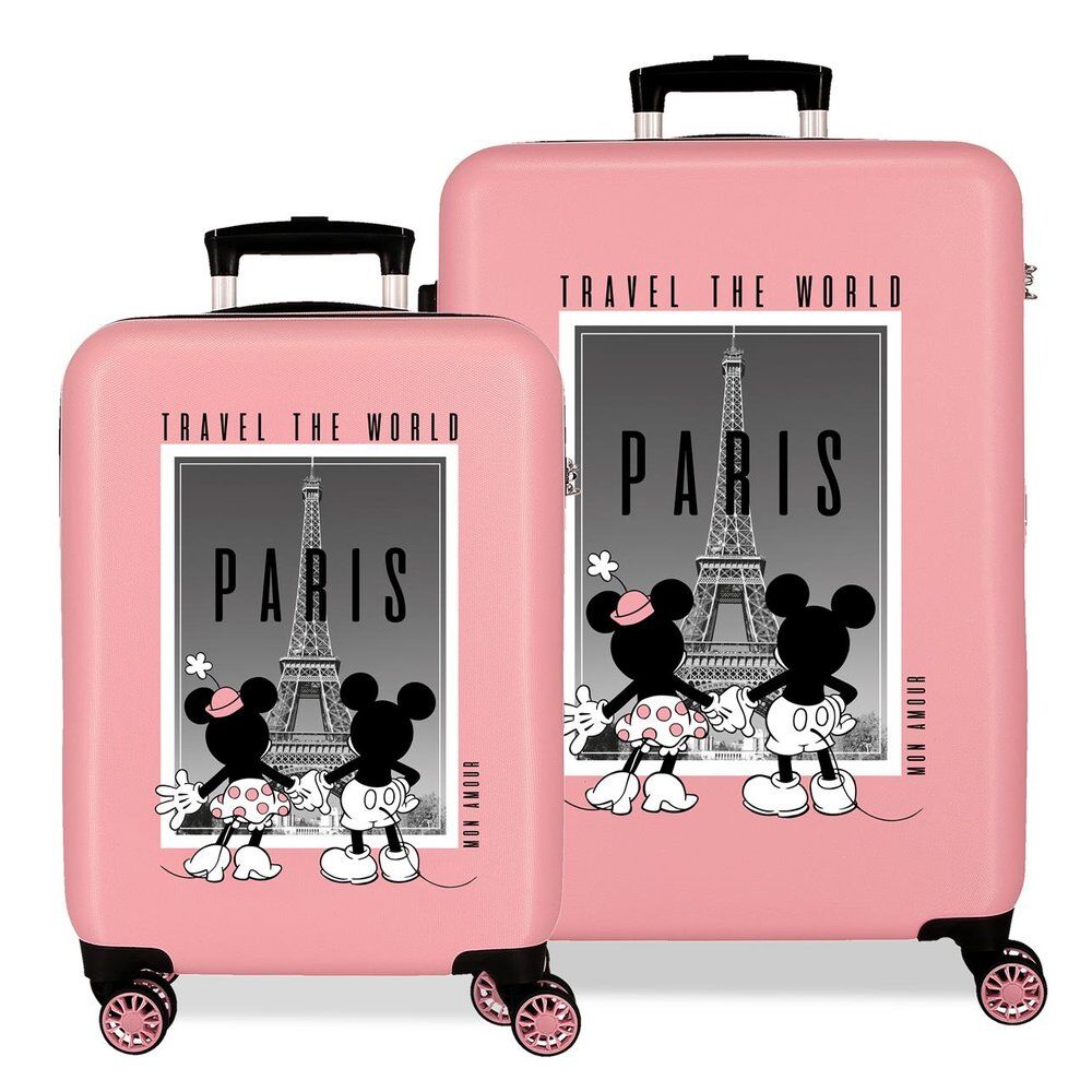 Disney Mickey & Minnie ABS pack 2 trolley suitcases