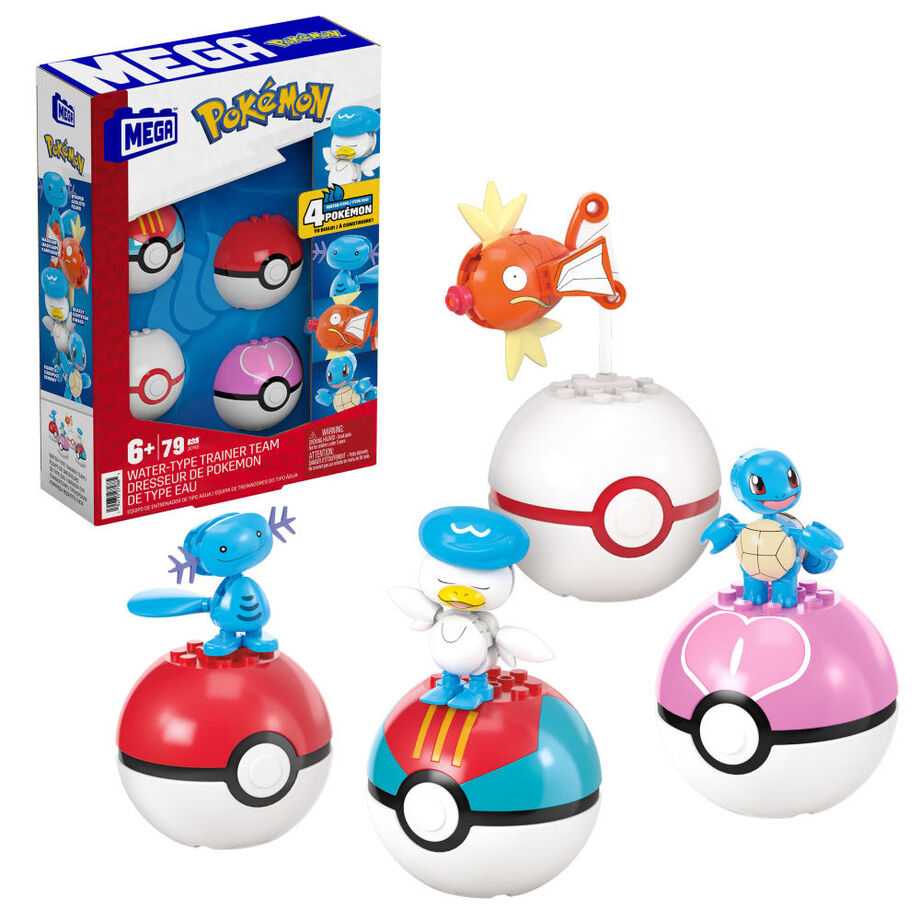 Pokemon Water-type Trainer Team MEGA Construx